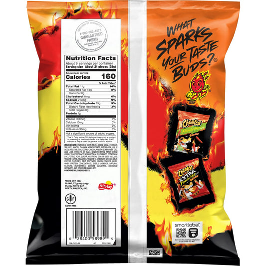 Cheetos Crunchy Cheese Flamin' Hot Flavored Snacks, 8.5 oz