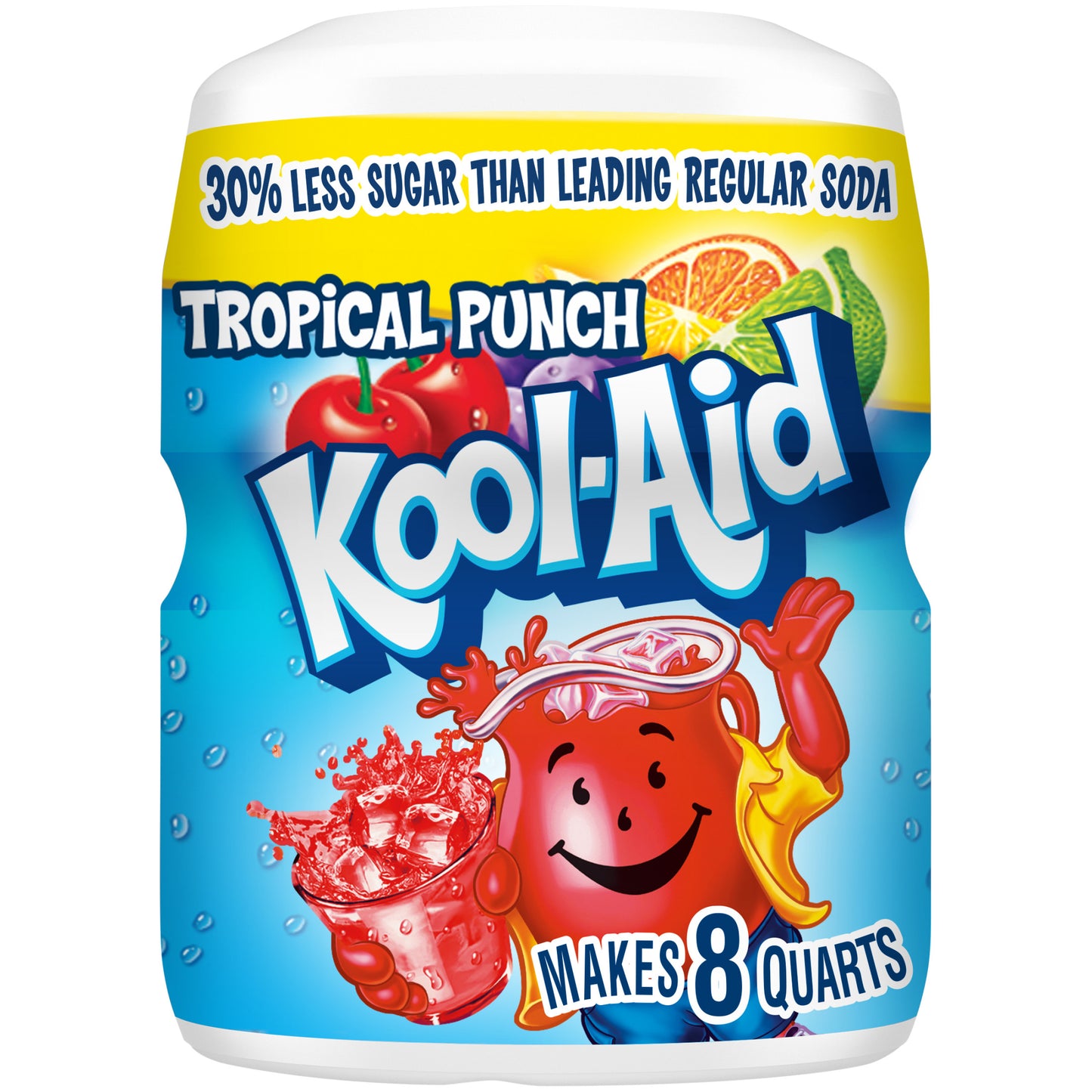 Kool-Aid Sugar-Sweetened Powdered Soft Drink Mix, 19 oz Canister
