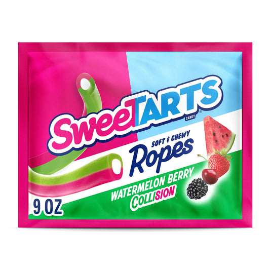 SweeTARTS Ropes, Candy, Soft and Chewy, 9 oz