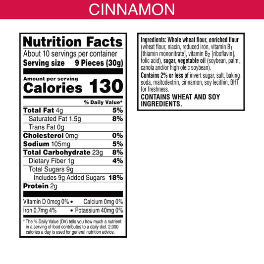 Scooby Cinnamon Baked Graham Cracker Sticks, Lunch Snacks, 11 oz