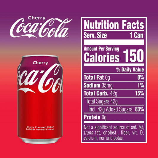 Coca-Cola Cherry Soda Pop 12 oz