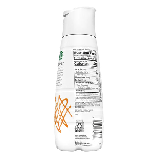 Starbucks Caramel Flavored Coffee Creamer, Inspired by Caramel Macchiato, 28 fl oz