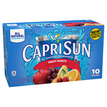Capri Sun Juice Box Pouches, 10 ct Box, 6 fl oz Pouches