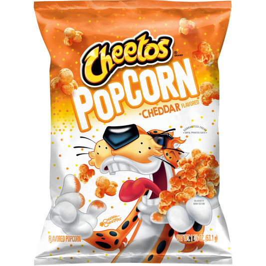 Cheetos Popcorn, Cheddar, 7 oz Bag, Flavored Popcorn, Snack Chips