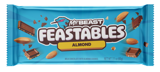 Feastables Mr Beast Chocolate Bar, 2.1 oz (60g), 1 Bar