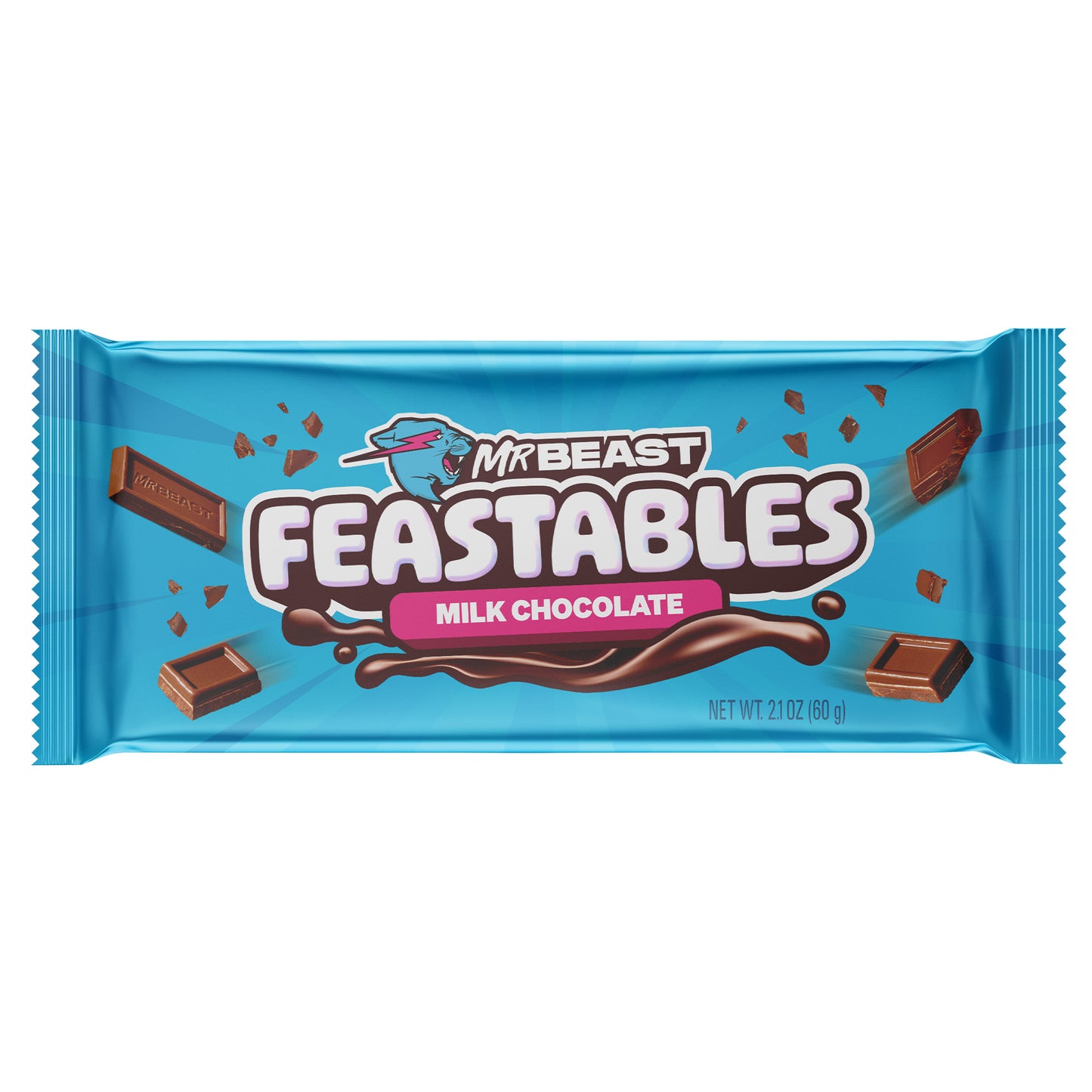 Feastables Mr Beast Chocolate Bar, 2.1 oz (60g), 1 Bar