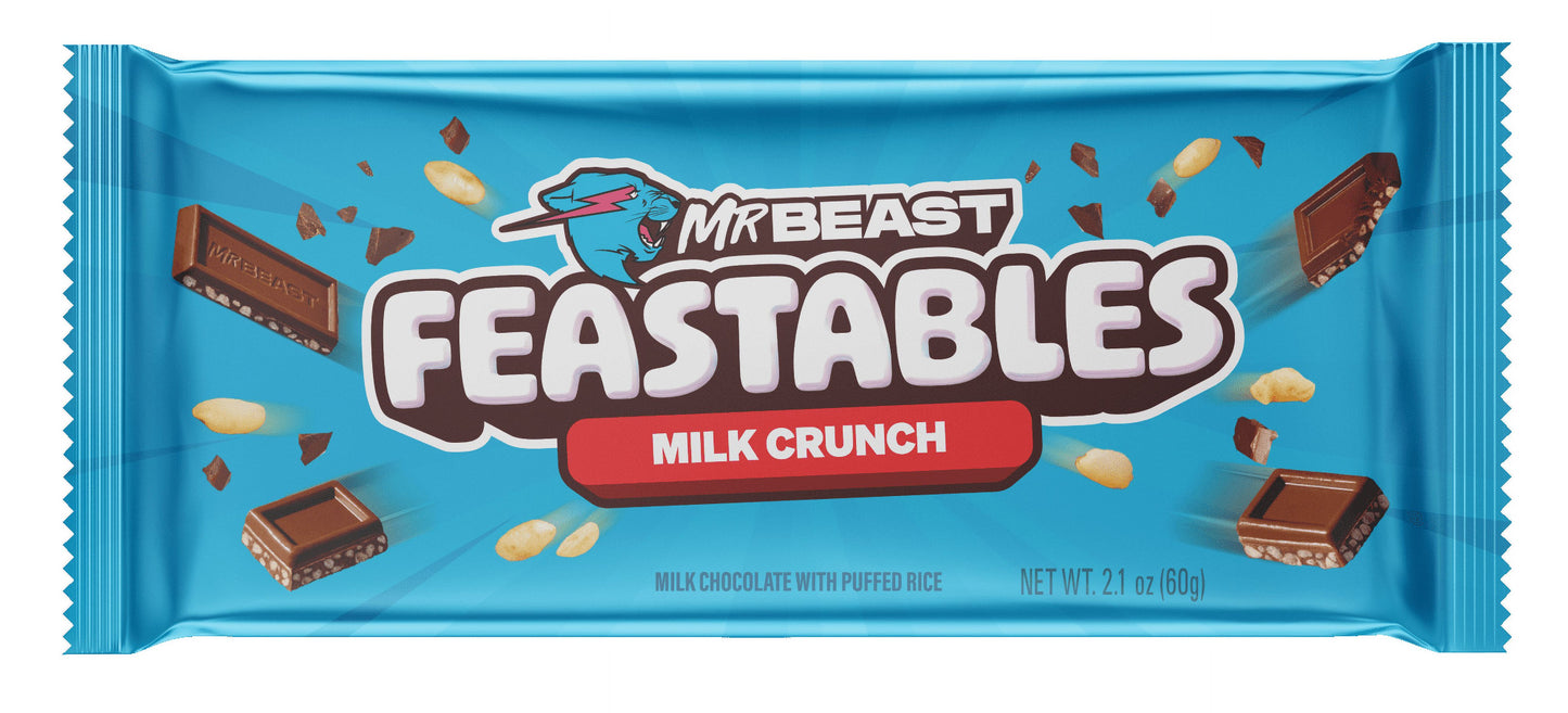 Feastables Mr Beast Chocolate Bar, 2.1 oz (60g), 1 Bar