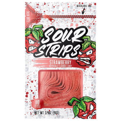 Sour Strips Candy Peg Bag - 3.4oz