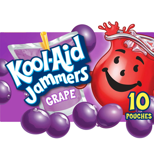 Kool Aid Jammers Kids Drink, 10 Ct Box, 6 fl oz Pouches