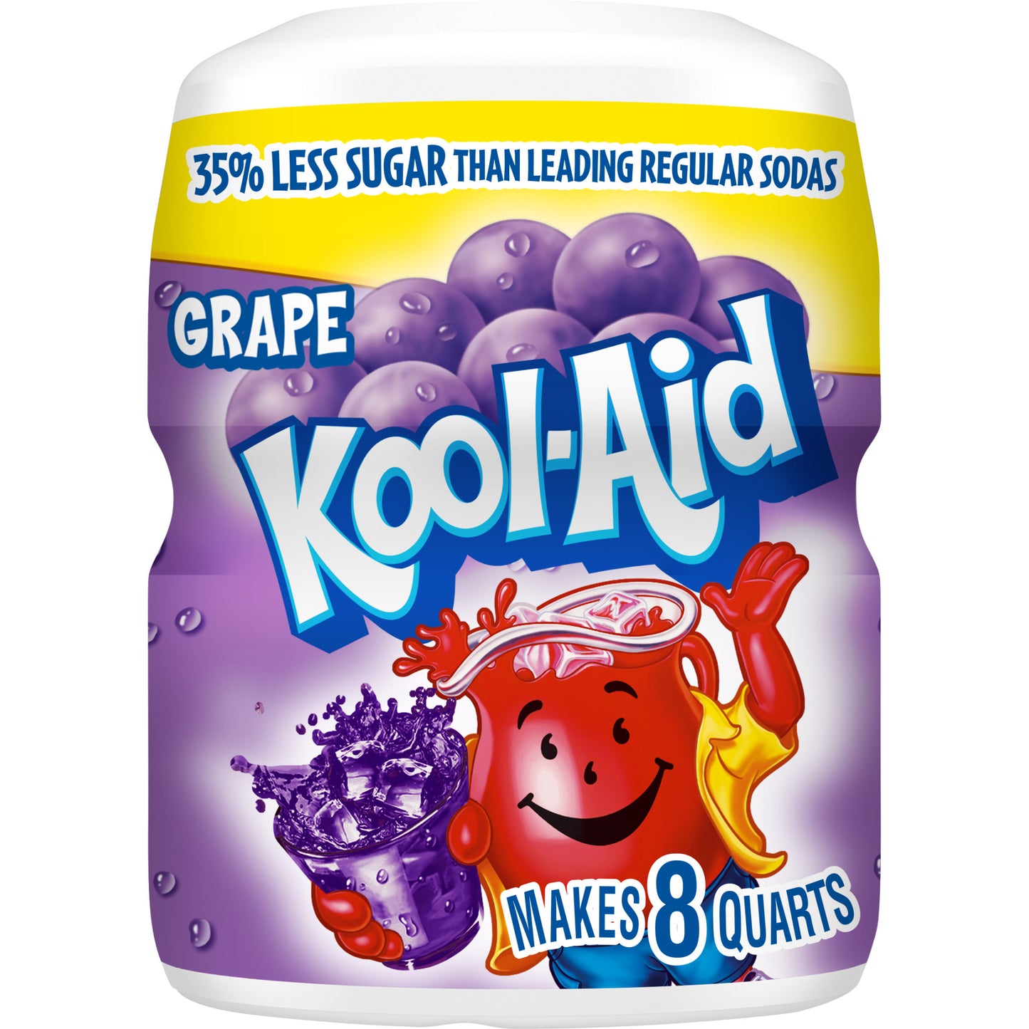 Kool-Aid Sugar-Sweetened Powdered Soft Drink Mix, 19 oz Canister
