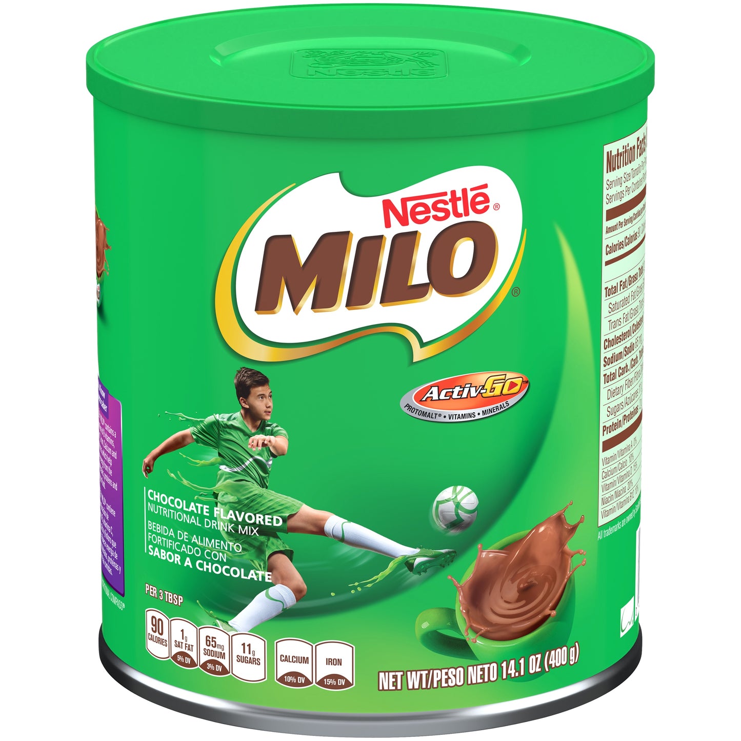 Nestle Milo Active Go Chocolate Malt Powder Drink Mix, 14.1 oz