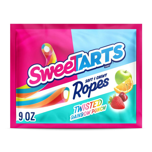 SweeTARTS Ropes, Candy,  Soft and Chewy, 9 oz