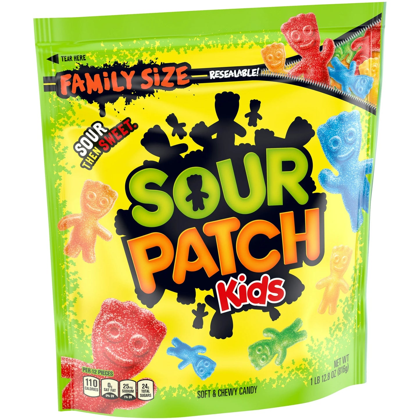 SOUR PATCH KIDS Soft & Chewy Candy, Family Size, Bulk Candy, 1.8 lb